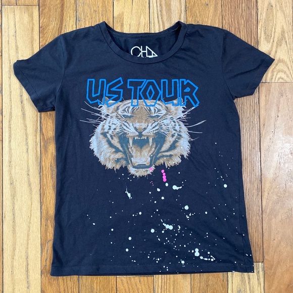 REVOLVE Chaser Tiger US Tour Paint Splatter Tee Size XS - Picture 3 of 7